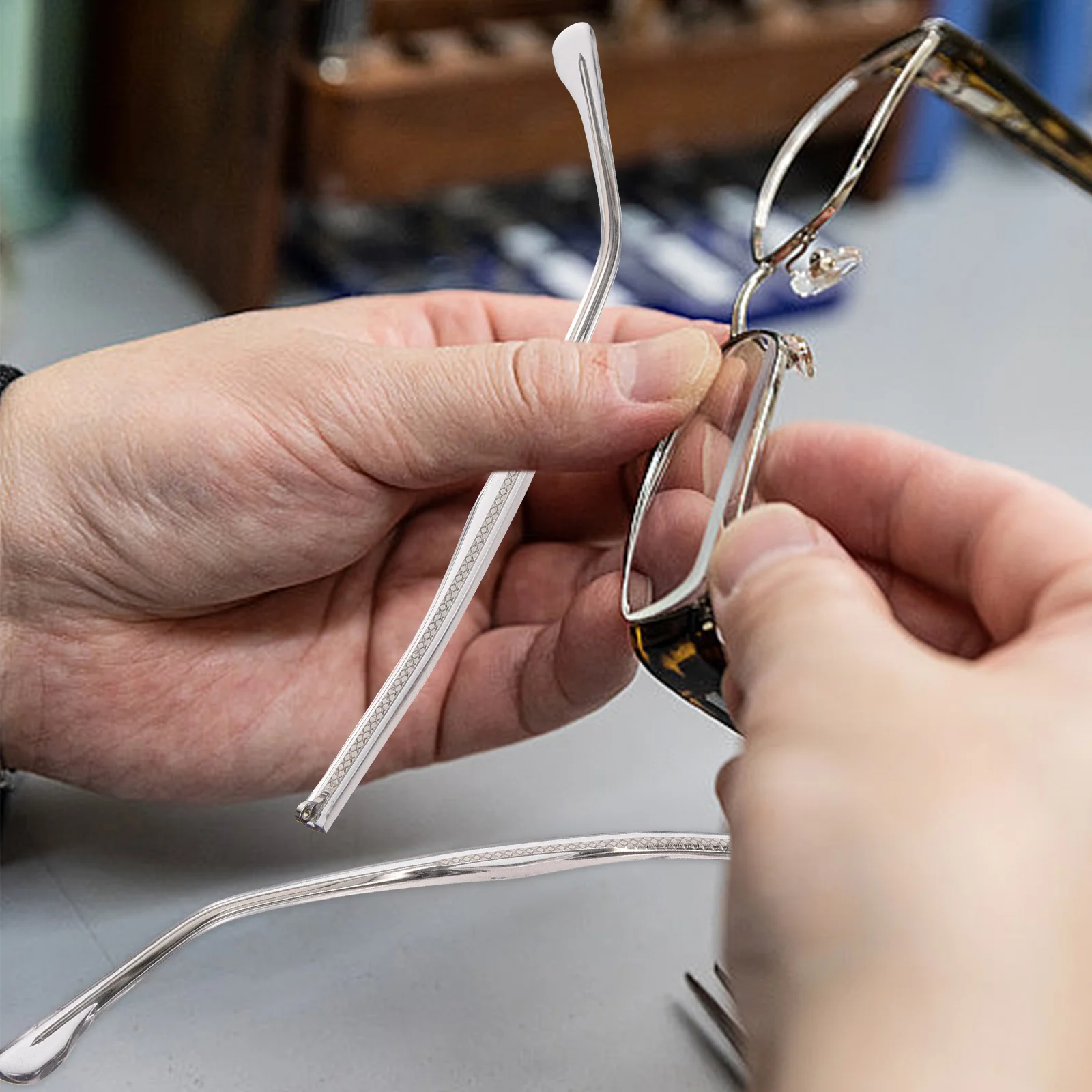 1 زوج النظارات استبدال معبد نونسليب خفيفة الوزن إصلاح الذراع الساقين للنظارات الشمسية نظارات القراءة إطارات قصر النظر #3