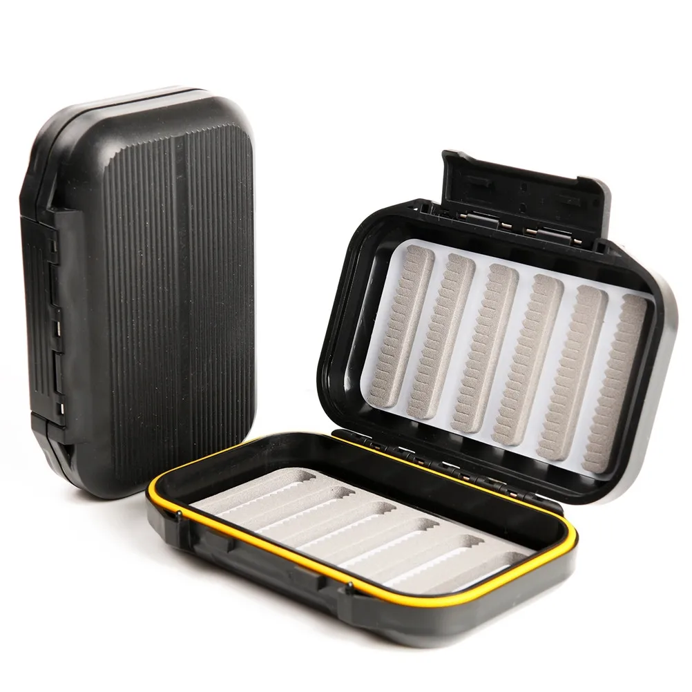 

Ящик для рыболовных снастей большой вместимости, водонепроницаемый, пластиковый, органайзер для рыболовных принадлежностей, для крючков, приманок и наживок, черный, Prionodont