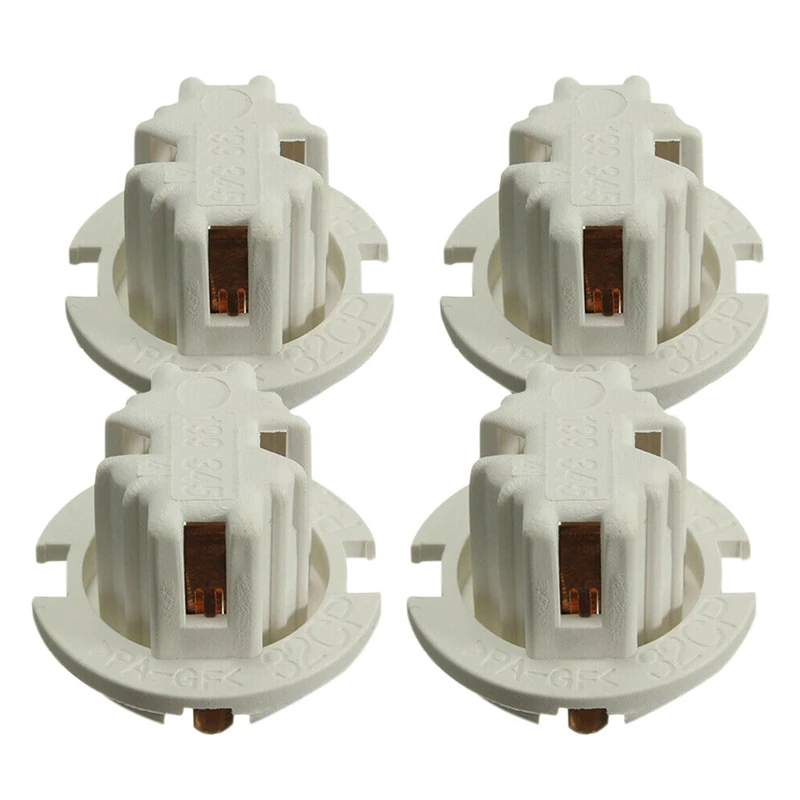 4 Pcs Car Auto Rear Tail Light Lamp Bulb Socket Holder For-BMW 7 Series X5 E53 E70 E65 X3 E83 White