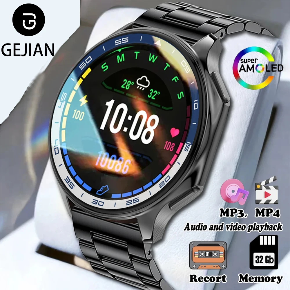 

GEJIAN новые умные часы, магнитные USB-загрузки, видео, MP3-альбом, GPS-трек, BT-вызов, мониторинг сердечного ритма, сна, рекордер, умные часы