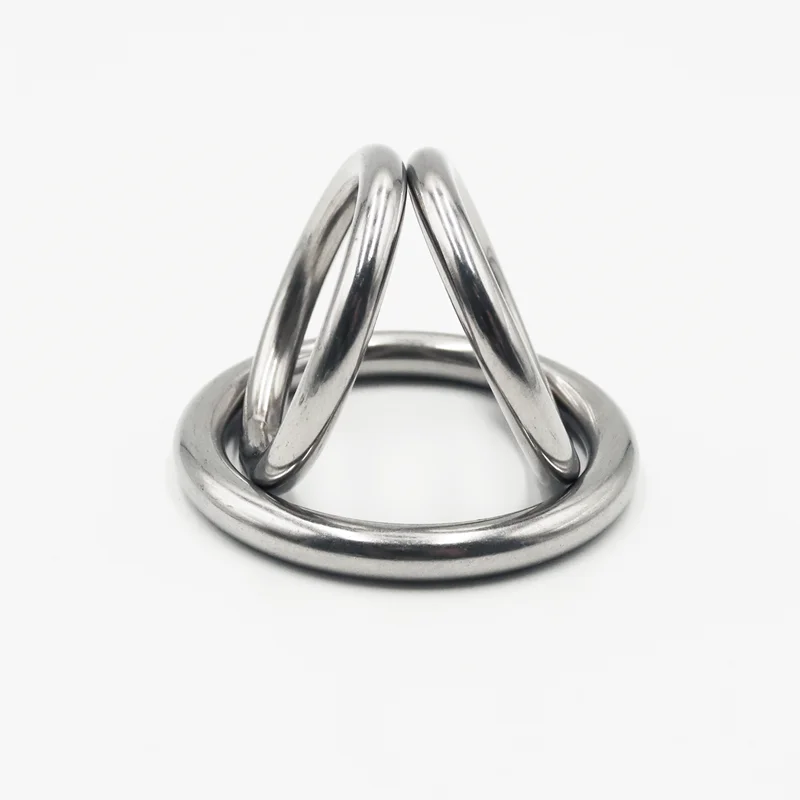 Nahtloser Kreisring aus Edelstahl 304, O-förmiger Ring, massiver nahtloser Stahlring, M3, M4-M8, Hängematte, Yoga-Verbindungsstahlring – Detail 3