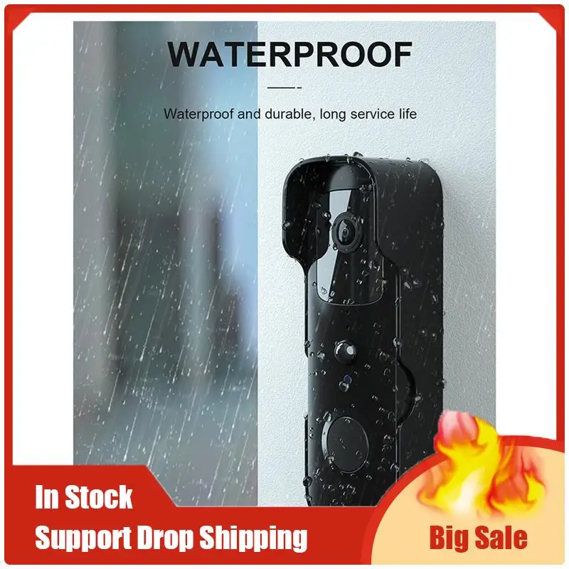 Лучшие предложения Умный водонепроницаемый видеодомофон Tuya, беспроводная камера 1080P FHD с ночным видением, цифровой дверной домофон для просмотра