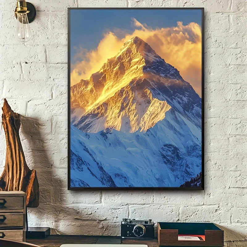 

500/1000/1200/2000PCS Puzzle Golden Mountain Shining in The Sun Jigsaw Creative Decompression Toys Suitable for Art Enthusiasts