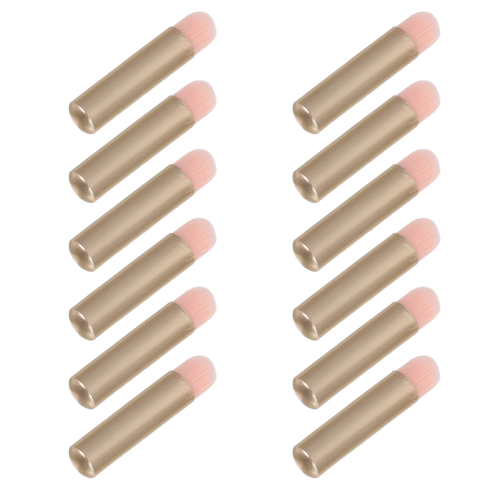 

12 Pcs Multifunctional Makeup Brush Eye Shadow Brushes Love Blending Artificial Fiber Eyeshadow Stick Oval Tipped