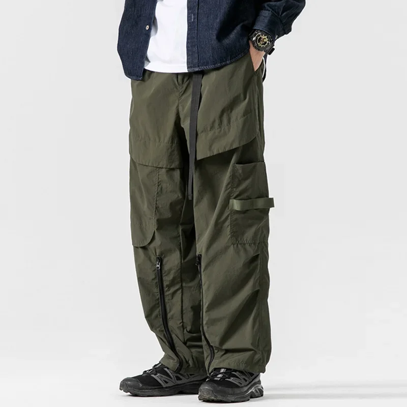 

Men's Streetwear Fashion Loose Casual Straight Outdoor Cargo Pant Techwear Sport Harem Pants Man Joggers Trousers