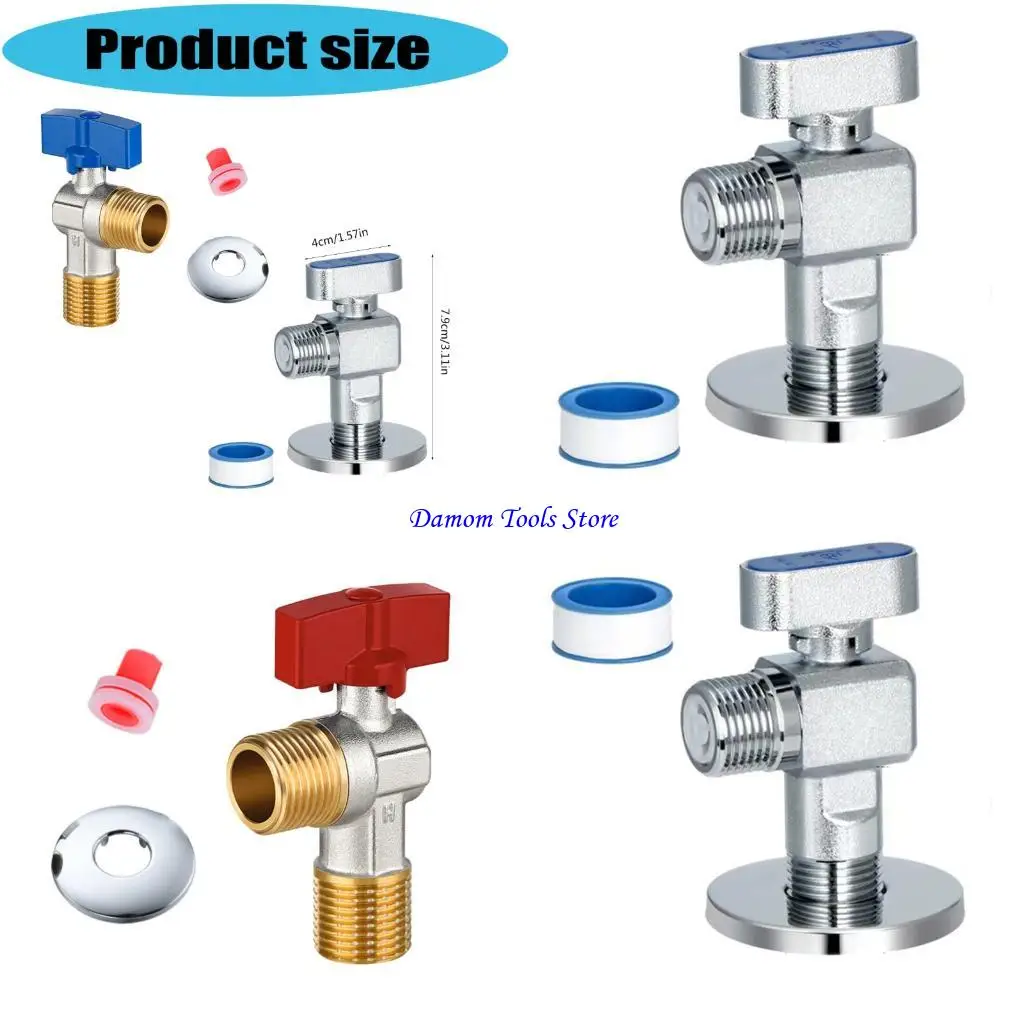 57BE High Efficiency Brass Valves Leakage Prevention 1/2inch for Household Plumbing