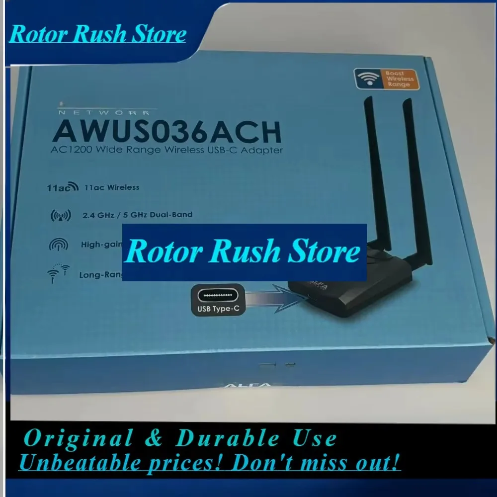 RoRuSOriginal AWUS036ACH RTL8812AU Network Card BT5