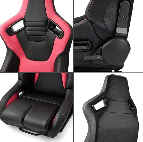 JBR 1095 Universal Driver Car High Quality Leather Adjustable Sport Simulator Gaming Sim Racing Seats