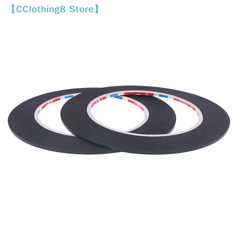 2PCS 2/3/4mm 10meters Double Sided Sticky Foam Tape Adhesive LCD Screen Frameless For TV Borderless Curved Display 【AliS8】
