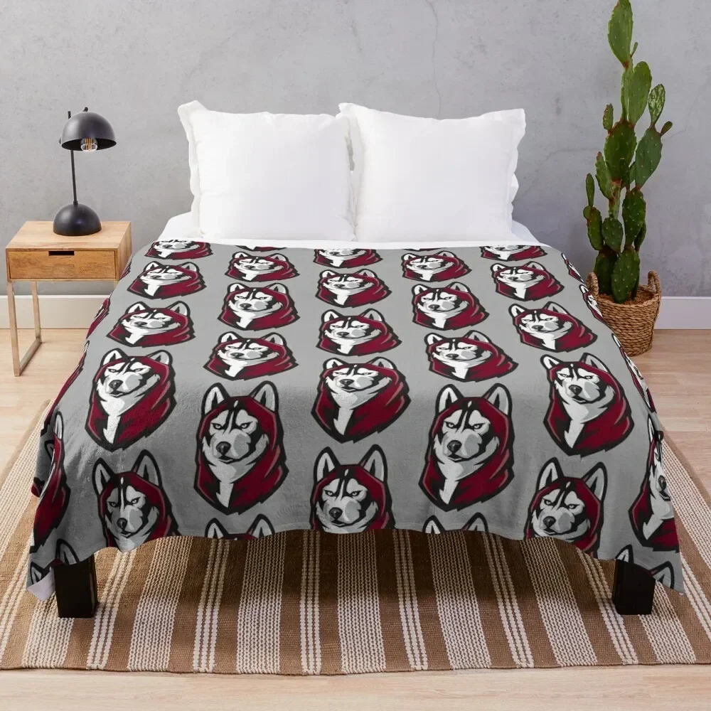 

Bloomsburg Huskies Throw Blanket Sofa Quilt decorative blankets and throws Furrys Blankets