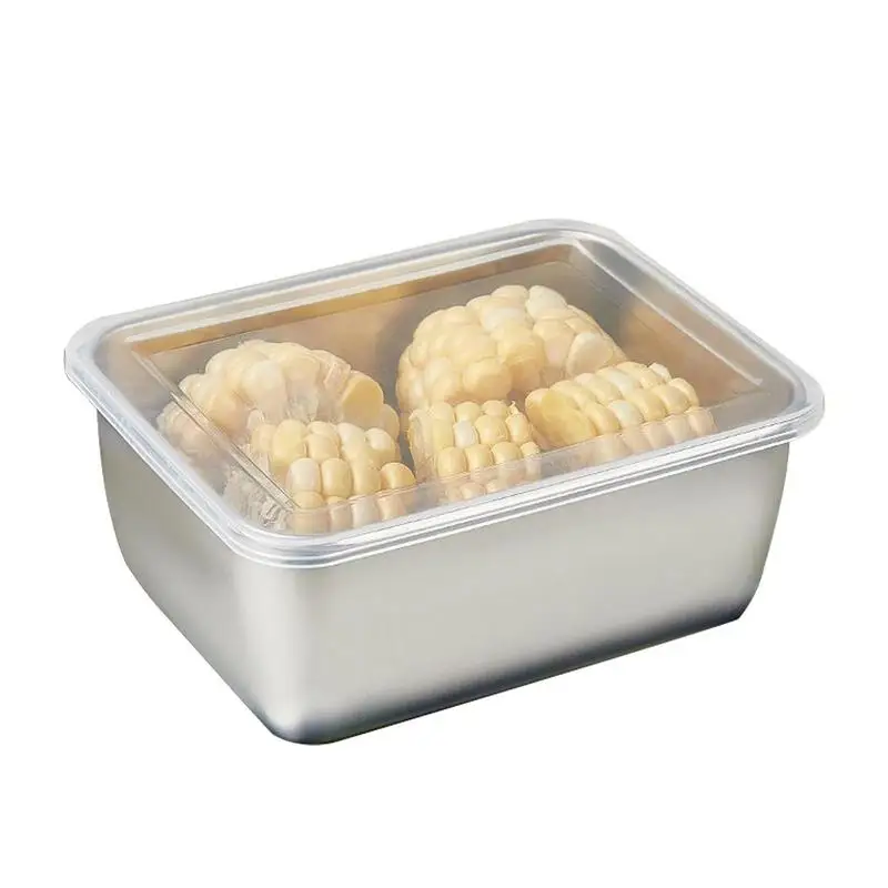 Stainless Steel Food Containers Lunch Box for Kids with High-Temperature Resistant 304 portable Grids bento Food Storage Contain