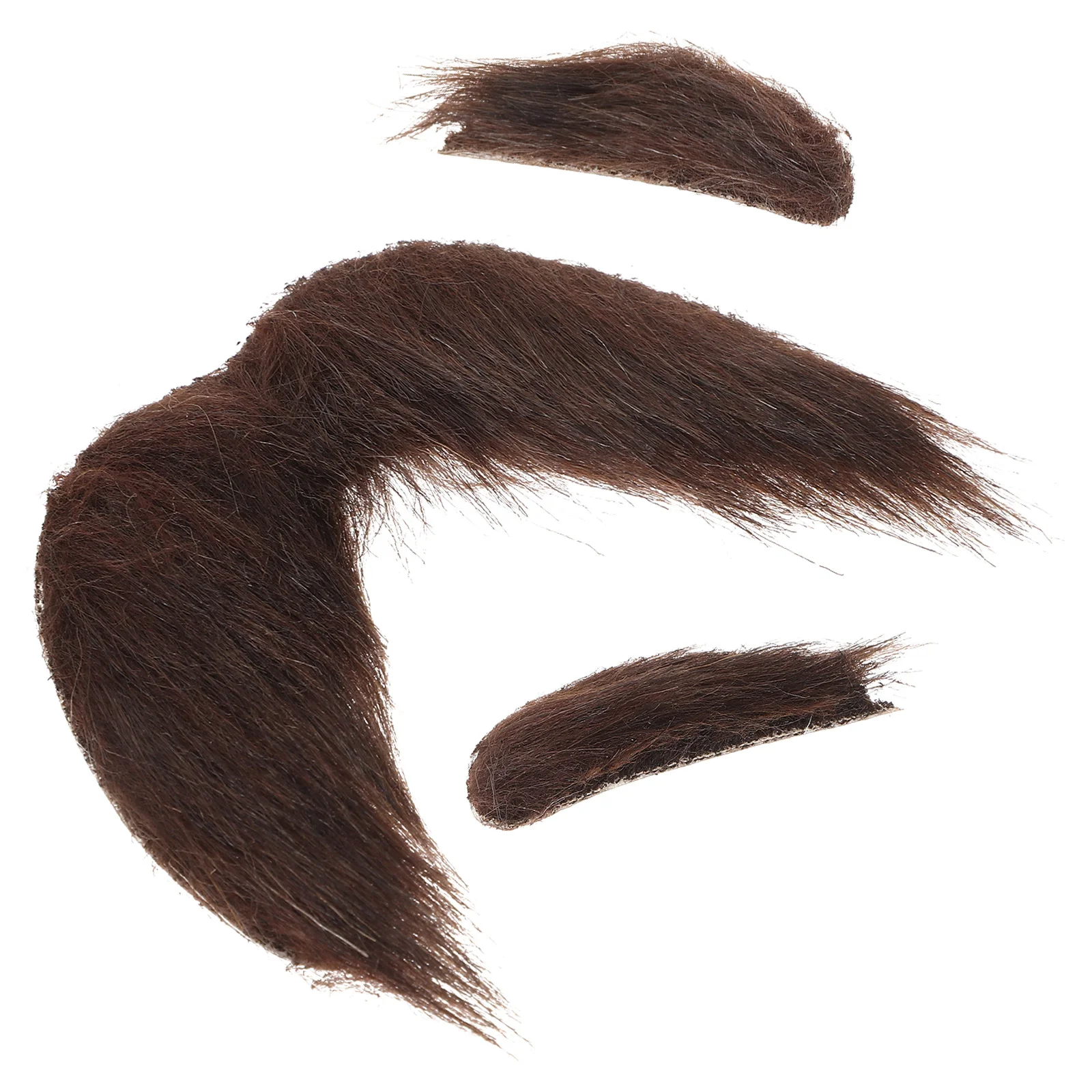 1 ensemble de fausses moustaches et sourcils adhésifs pour vieil homme, ensemble de costumes de Cosplay pour déguisement d'halloween et accessoires de Cosplay pour hommes