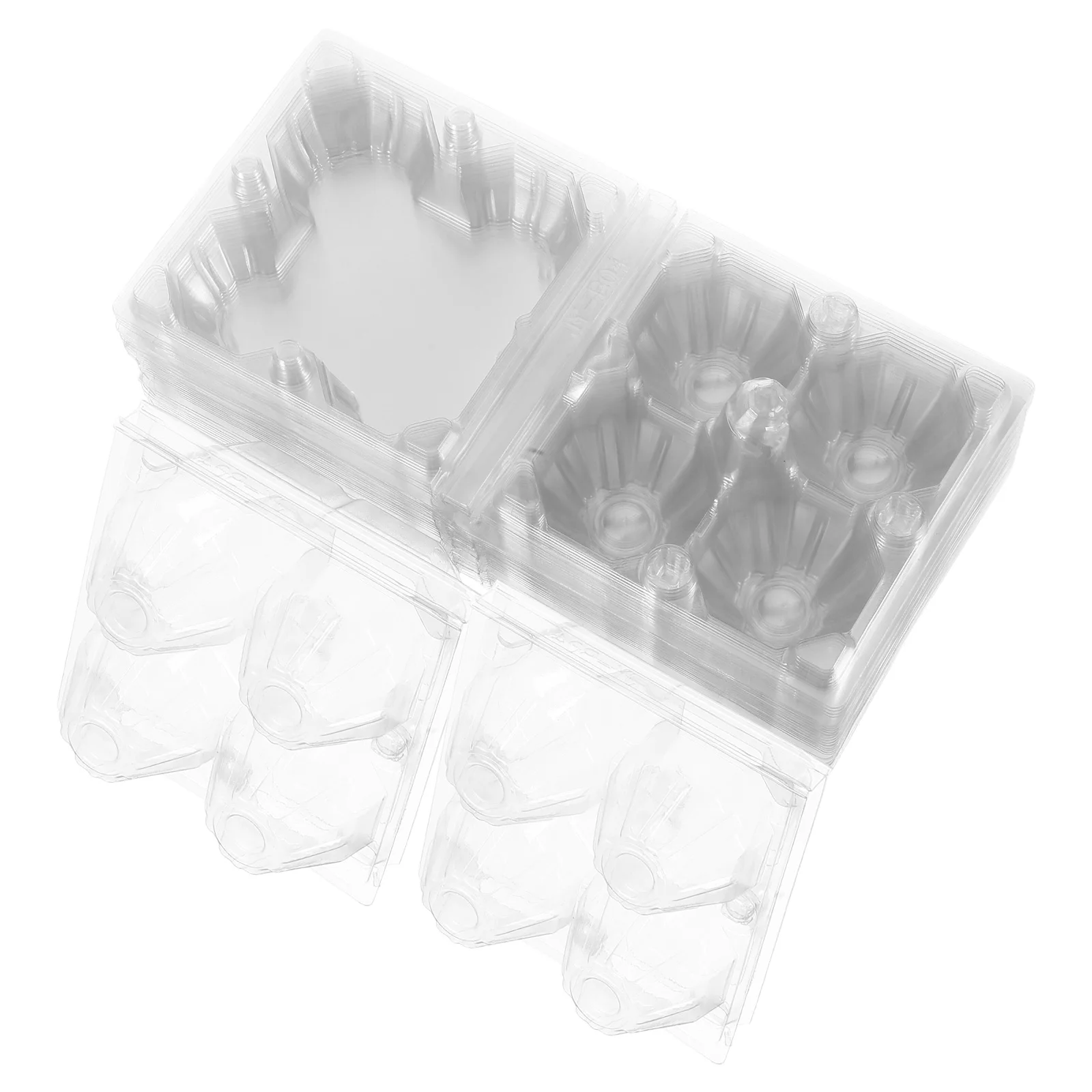 

30pcs Egg Box Packaging Container Transparent Egg Storage Box Secure Lock Design for Fridge Freezer Cupboard Camping for Eggs