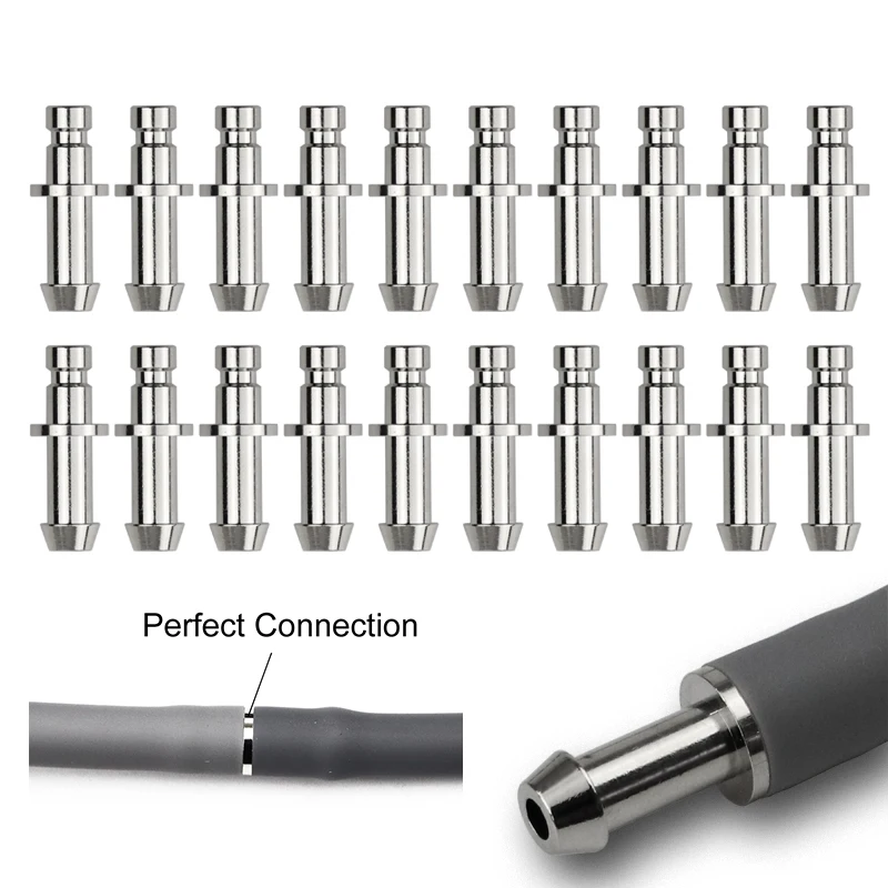 Air Hose Tube Adapter Metal Piece Cone Connector Accessory for BP Sphygmomanometer Blood Pressure Meter Patient Monitor Cuff D2