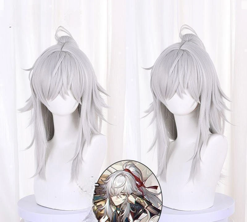 

Honkai Star Rail Jing Yuan Cosplay Wig with Ponytail Jingyuan Honkai Star Rail Wig Cosplay