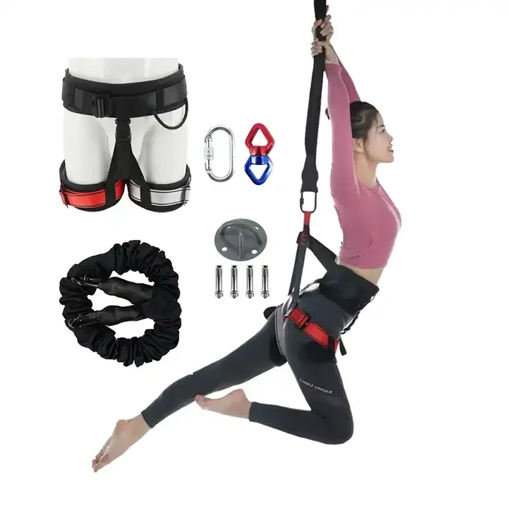 Retractable Anti Gravity Air Flying Yoga Swing Hammock Bungee Dance Flying Suspension Rope