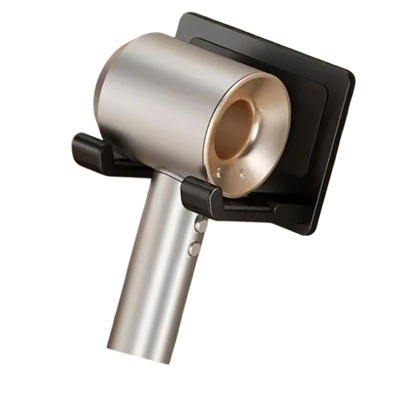 Without Drilling Easy Installation Hair Dryer Holders with Adjustable Designs for Hotel and Home Aluminum Plastic KXRE