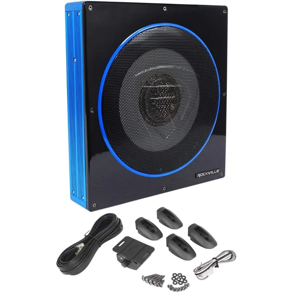 

RW10CA 800W Peak Slim 10" Active Powered Car Subwoofer, Low Profile, Built-in Amp, Remote Bass Control, Perfect for Compact Car