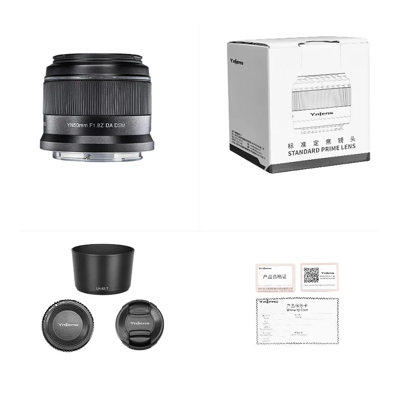 Yongnuo F1.8Z YN50mm da DSM โฟกัสอัตโนมัติเลนส์เฟรม APS-C สำหรับกล้อง Nikon Z mount กล้องมิเรอร์เลส Z5 Z6 Z7 Z6II Z7II Z30 Z50 Z8 Z9