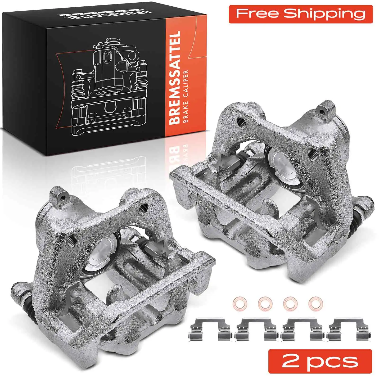 Frankberg 2x Bremssattel Hinten Links Rechts für BMW 5er Touring F10 F18 F11 19-B6678NM 34216793042 34216793041 19-B6679NM