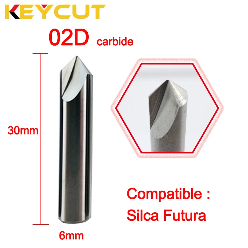 

Фреза SILCA Futura 02D 02DW 100 ° Резак для ямочек подходит для ILCO Silca Futura Auto и Pro Key Machine Aftermarket