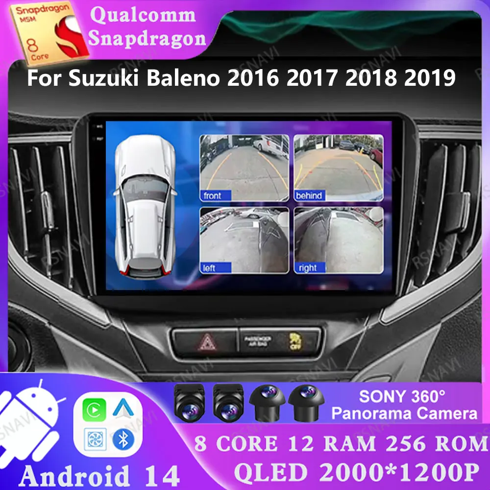 

Android 14 For Suzuki Baleno 2016 2017 2018 2019 5G WIFI AUTO DSP Multimedia 4G LTE Stereo Qualcomm Navigation Head Unit 2 DIN