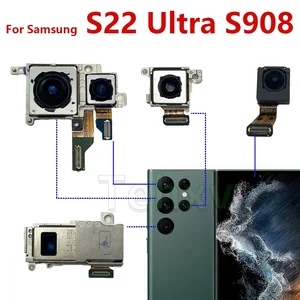 Kamera Depan Belakang Bagus Untuk Samsung Galaxy S22 Ultra 5G S908B S908U S908E S9080 Modul Kamera Lebar Telefoto Belakang Utama Belakang Belakang 10 kamera belakang ultra s21 penjualan terbaik - №