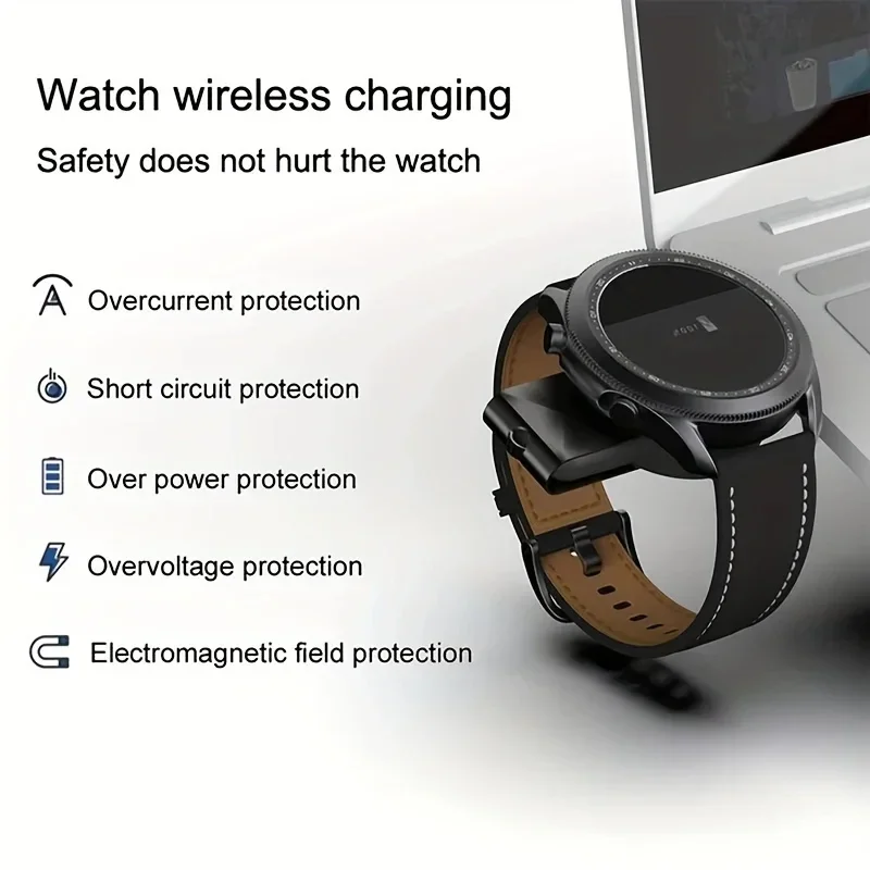 2 In 1 USB Type C Magnetic Wireless Charger Dock For Samsung Galaxy Watch 6 5 Pro 4 3 2 1 Classic Portable Fast Charging Station