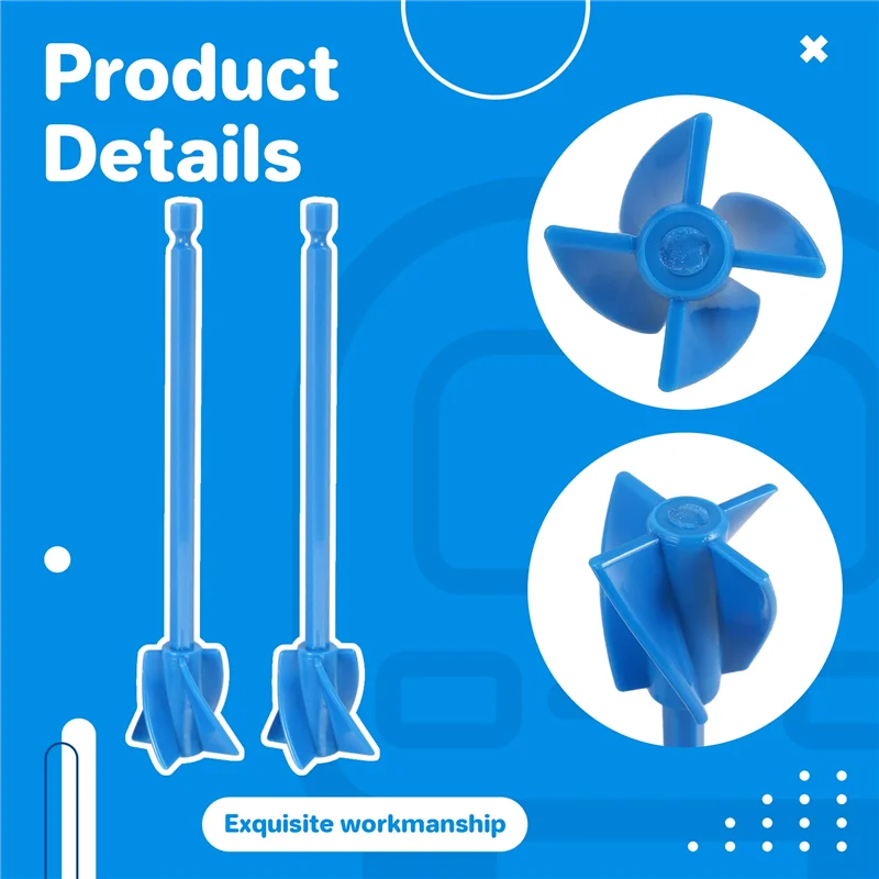 A99X-hars mixerpeddels, epoxy mixeropzetstuk voor boor, herbruikbare verfmixer, voor epoxyhars, glazuur, siliconen