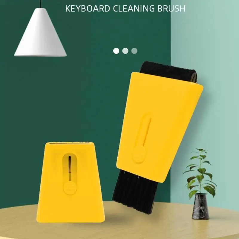 F92F جهاز تنظيف شاشة لوحة مفاتيح الكمبيوتر المحمول، فرشاة تنظيف إلكترونية، أداة رأس مزدوجة