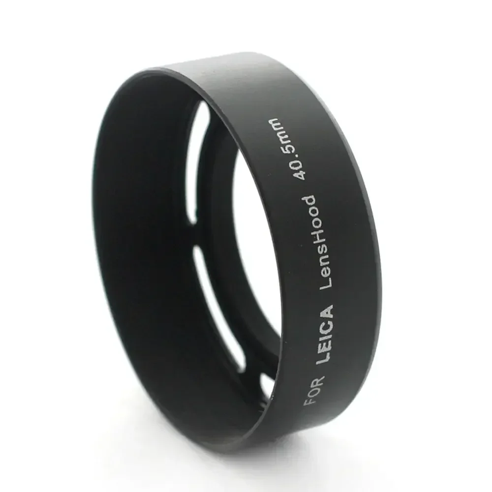 Metal 40.5mm Vented Lens Hood, 40.5mm Metal Hood, 40.5mm Lens Hood for Fuji Leica Leitz Panasonic Olympus Panasonic Sony Lens
