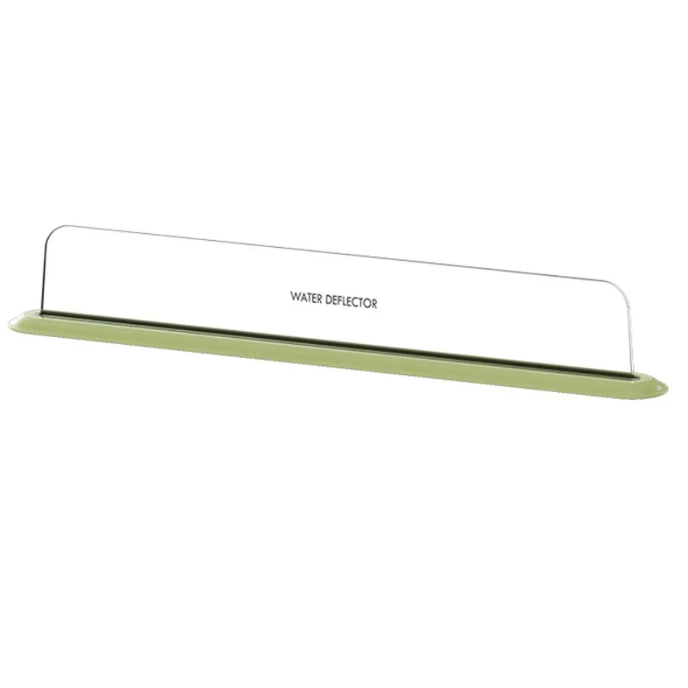 Silicone Sink Baffle Splash Guard Oil-Proof Kitchen Supplies Water Baffle Bar with Suction Cup Pool Water Baffle Plate