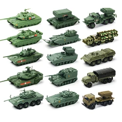 1/72 Military Army BM-21 Vehicle TOS-1 T-14 T62 T90 Tank Assembly Puzzle Model Infantry Fighting Vehicle Truck Toys