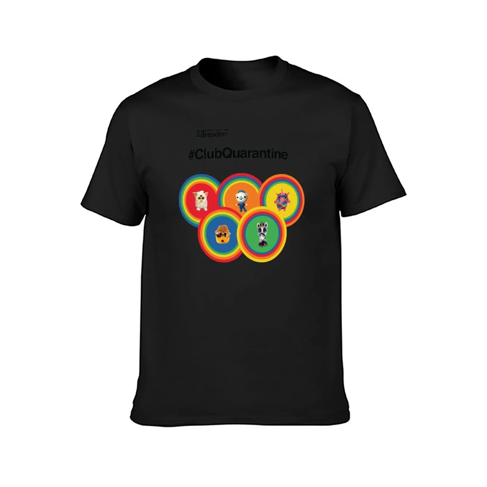 Gabriel & Dresden #ClubQuarantine: The Rainbow Family T-Shirt animal prinfor boys blanks customizeds Short sleeve tee men