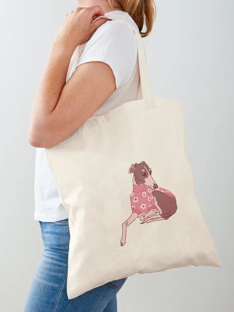 Cozy Noodle Dog (Pink) Tote Bag custom bags free delivery bags