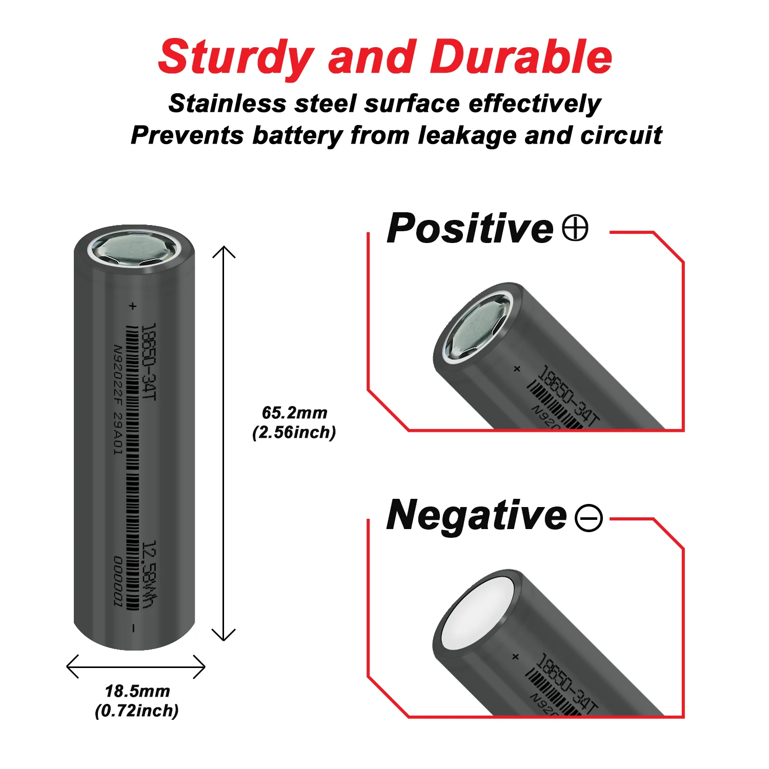 New Original 18650 Battery Rechargeable 3.7V 3400mAh 1C Discharge Li-ion Batteries for Power Bank Flashlight Batteries Toy