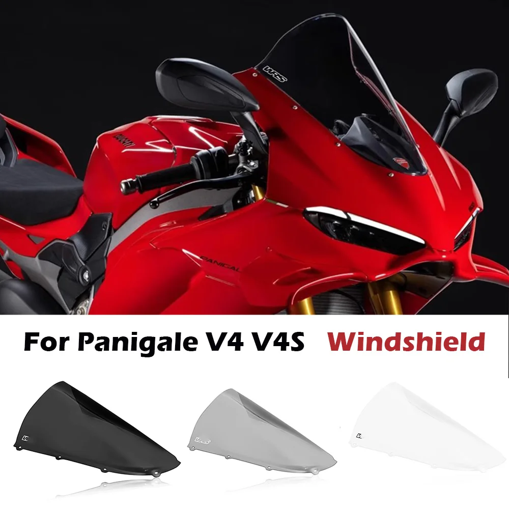 

New For Ducati Panigale V4 V4S V4R 2025 High Quality Motorcycle Increase High Windshield Windscreens Wind Deflectors Front