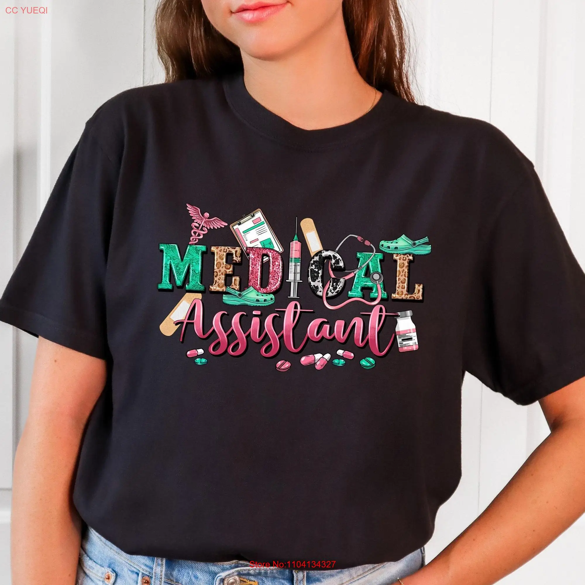 Medical Assistant Comfort Colors T Shirt Nurse Physician Er Nursing Student long or short sleeves