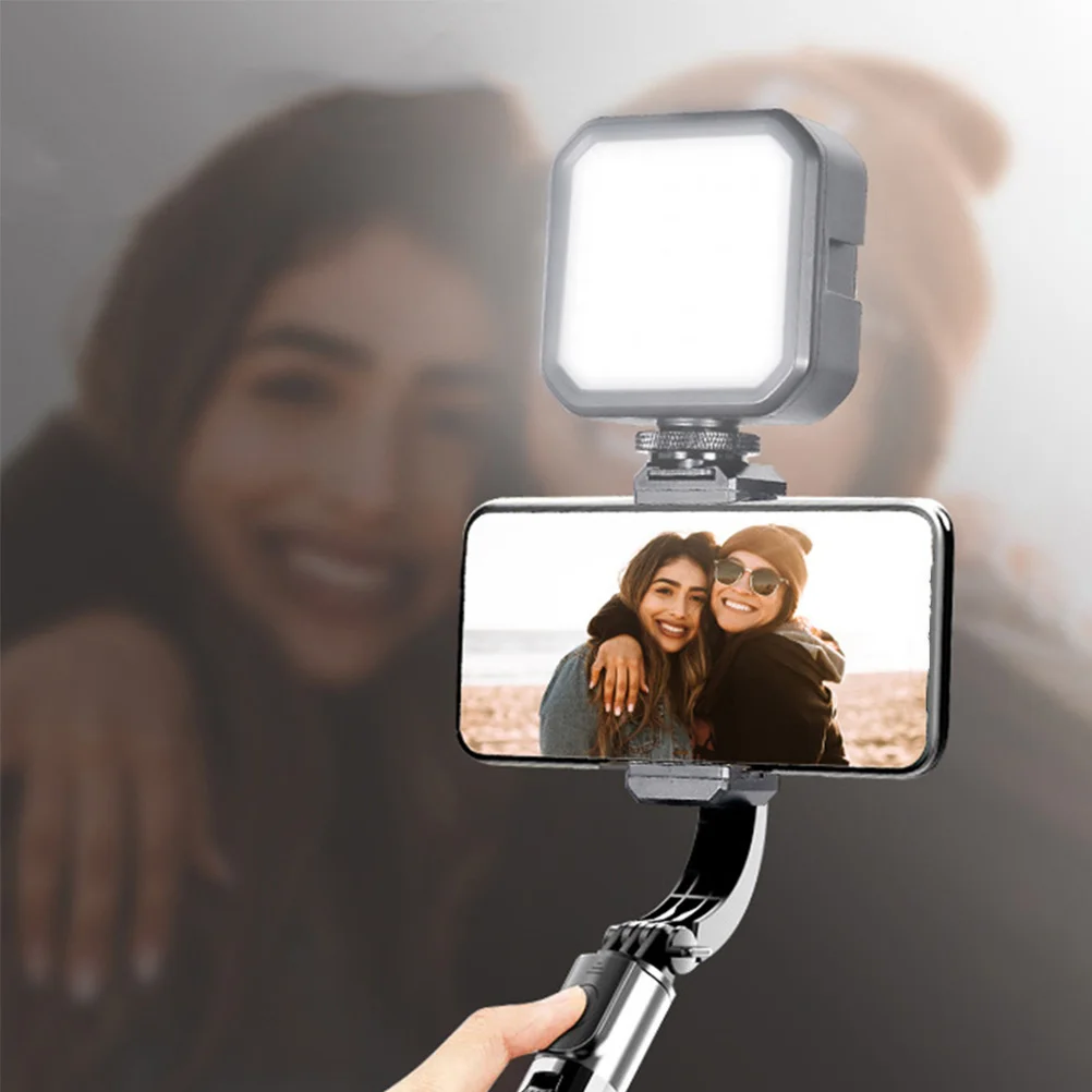 

Portable Fill Led Camera Light for Photography Filming Live Streaming 1 4 Screw Black Hot Shoe USB Rechargeable Small Selfie