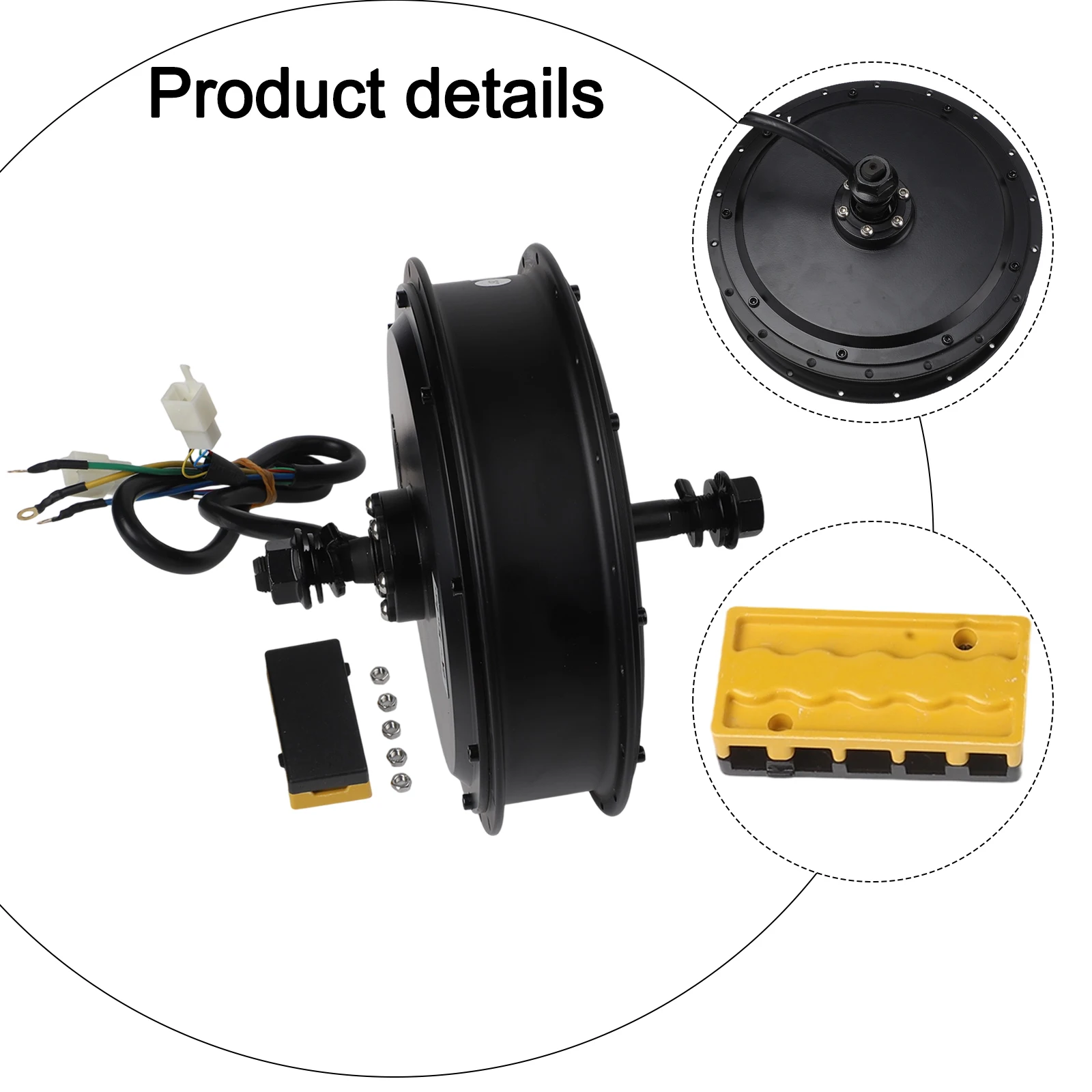 

Мотор-концентратор литиевой батареи 142 мм, 4000 Вт, модифицированный водонепроницаемый 1 комплект, 72 В, черный дисковый тормоз/V тормоз, распределительная коробка, высокое качество