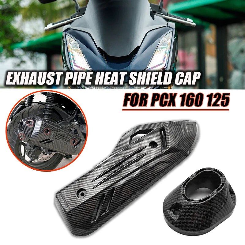 Für Honda PCX160 PCX125 2020-2024 Motorrad-Auspuffabdeckung, Verbrühungsschutz, Endrohrabdeckung