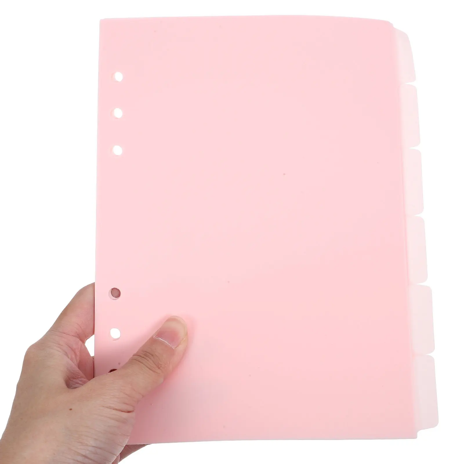 

3Sets Plastic Loose Leaf Binder Dividers A5 Detachable 6 Tab Planner Dividers Index Pages for Office School Folder Organization