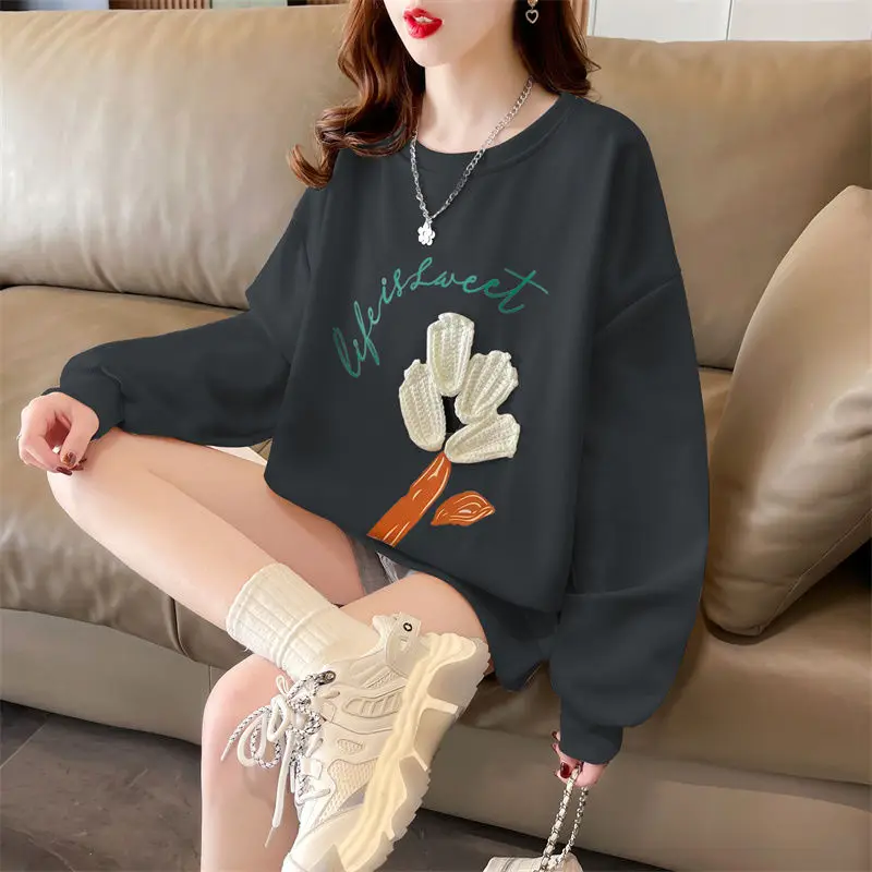 女性のためのゆったりとした痩身パーカー,トレンディなデザイン,大きなサイズ,インターネットの有名人,気質,韓国語版,新しい