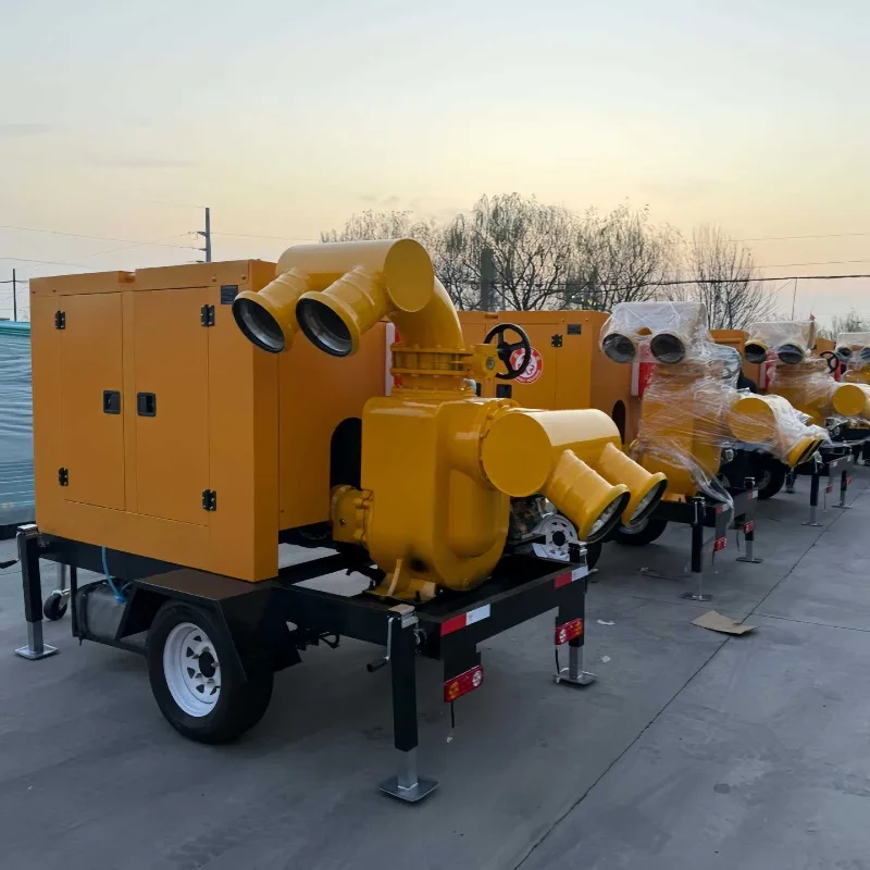 Flood Control Drain Emergency Rescue Sewage Diesel Anti High Flow Mobile Pump Truck Industrial Cleaning Tools