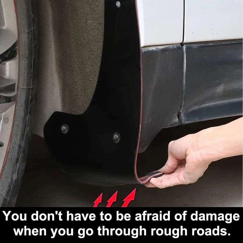 Universal Car Mudguard Front Rear Wheels Mud Flaps PP Splash Fender Guards For Car Mudflaps Screws Car Auto SUV Accessories