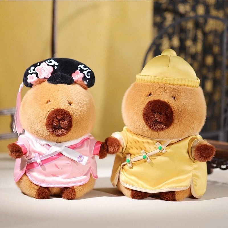 New Genuine Capybara Piglet x Empress Dowager Zhen Cp Plush Doll Cute Dolphin Doll Toy Pillow Decoration Children'S Holiday Gift