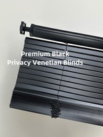 Sunroad Custom Made Black No-Drill Blinds for Bathroom, Kitchen, Office – Light-Blocking & Sun-Shading