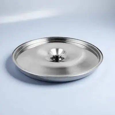 

Taste Cup Lid 24cm Stainless Steel Jar Covers Metal Oil Pot Reusable Lids Seasoning Containers Kitchen Supplies
