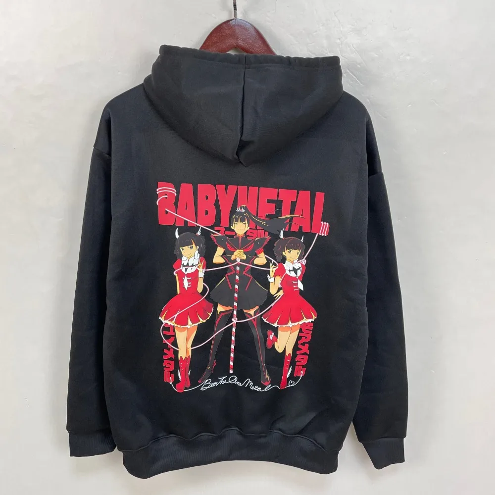 2025 BABYMETAL バンド秋/冬のスウェットシャツベビーメタル Y2k パーカー女性のヴィンテージアンダーシャツ女性のトラックスーツ紳士服