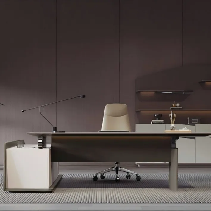 President Furniture Modern Design Intelligent Lifting Table and Chair Chairman Taipan Desk for General Manager and Supervisor